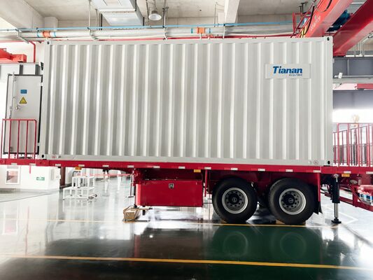 Windgeschwindigkeit 40 Meter pro Sekunde Mobiltransformator-Unterstation mit Nennkurzschlussstrom 40 KA und Feuchtigkeitsbeständigkeit bis zu 95 Prozent